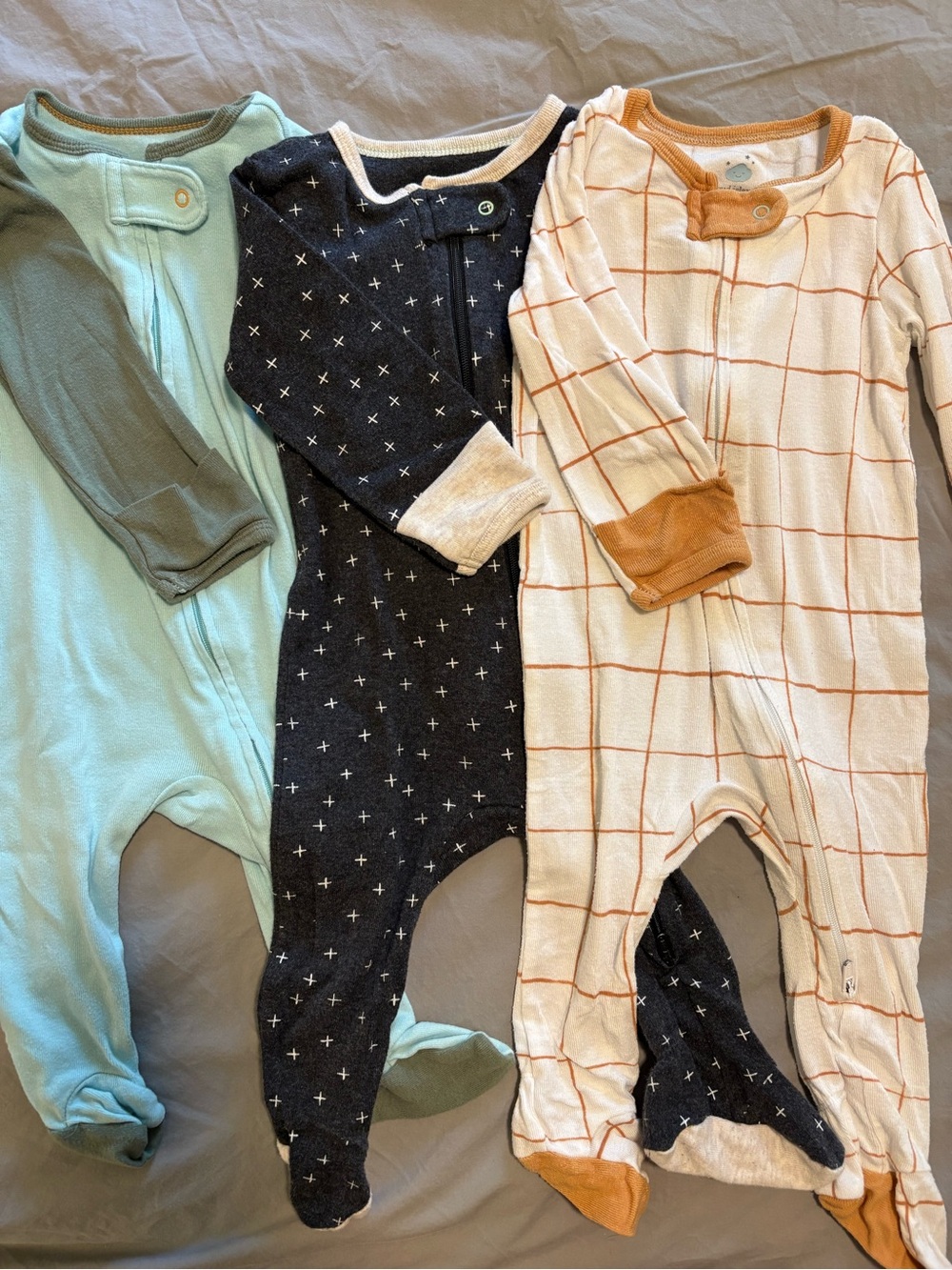 Cloud Island 3-6M Footed Pajama Bundle (3 Footies)